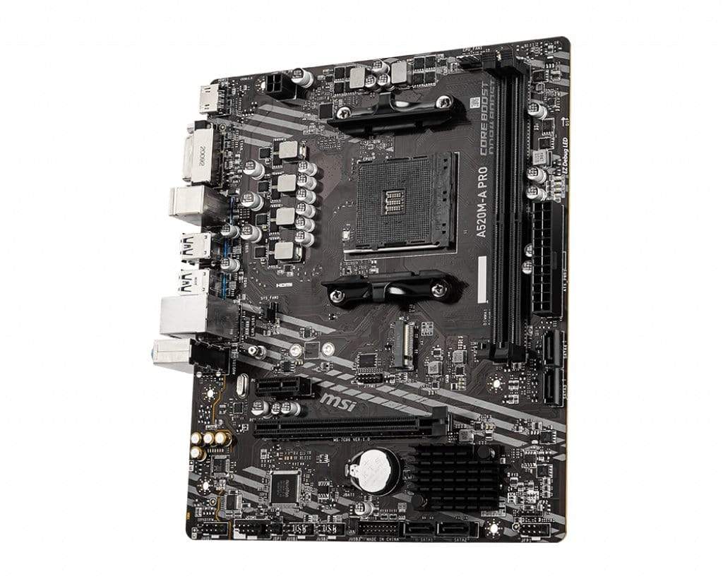 MSI A520M-A PRO AMD Socket AM4 Micro ATX Motherboard 7C96-001R