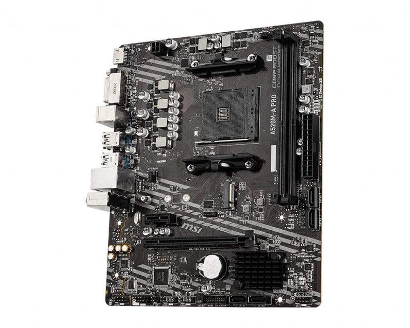 MSI A520M-A PRO AMD Socket AM4 Micro ATX Motherboard 7C96-001R