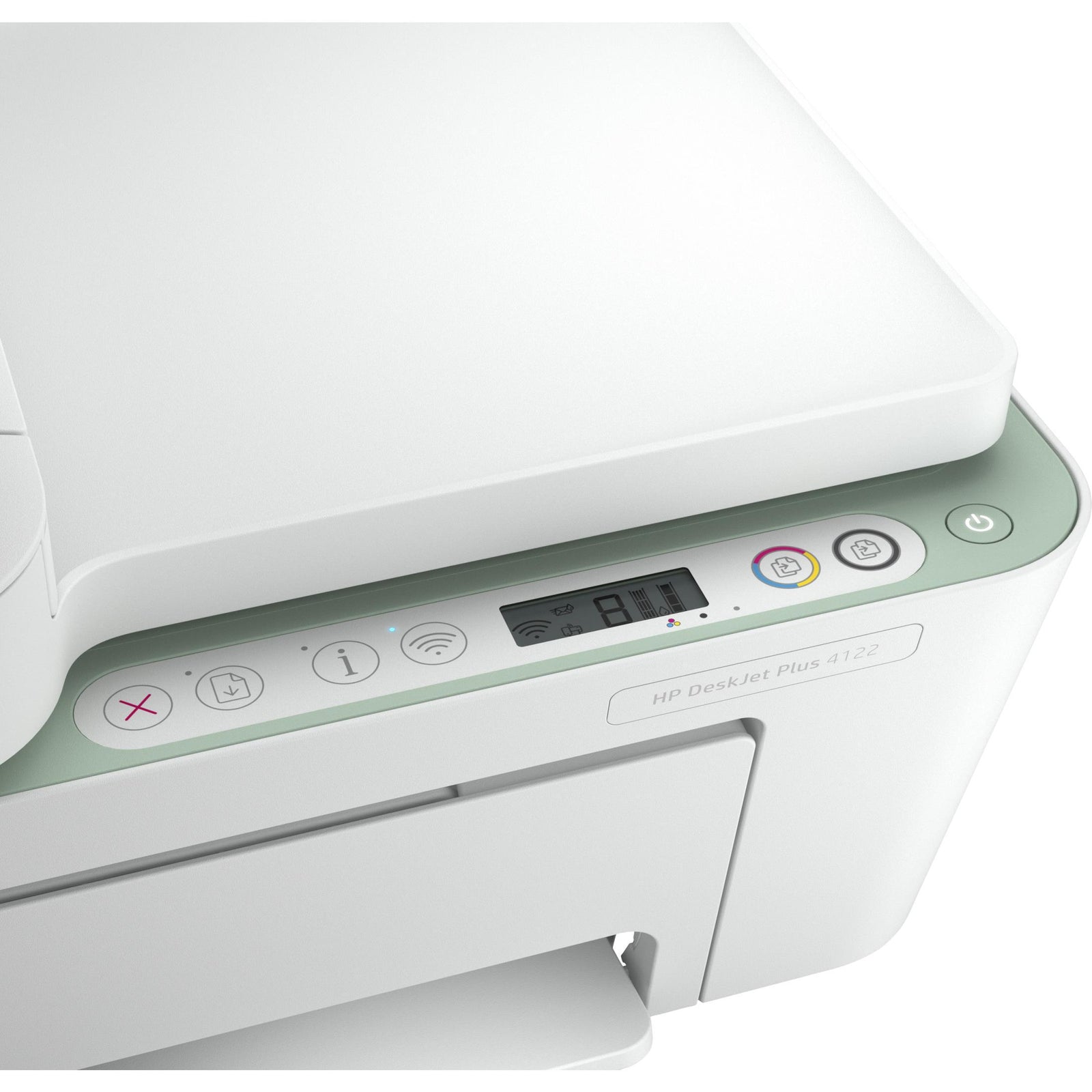 HP DeskJet Plus 4122 AllinOne Colour Inkjet Printer Light Sage 7FS