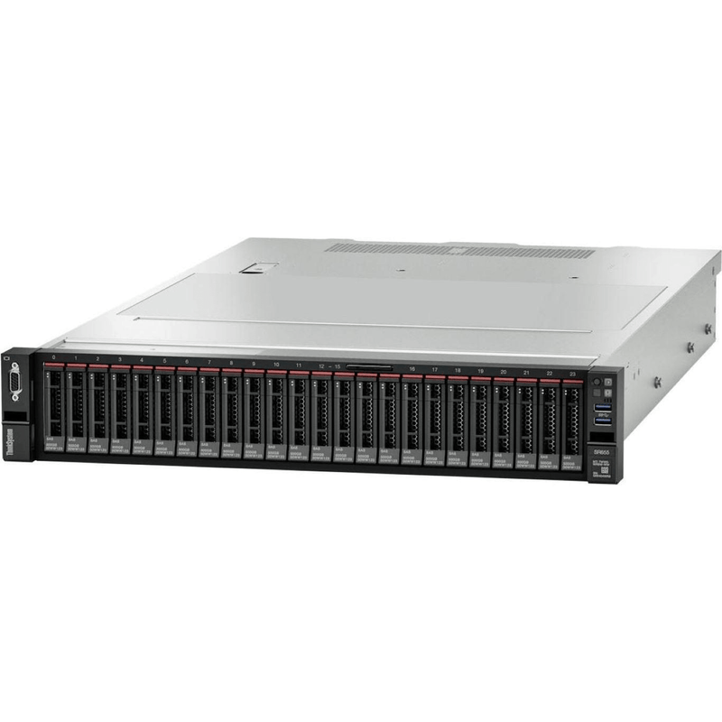 Lenovo ISG ThinkSystem SR655 Intel Xeon Silver 3.2 GHz 16GB DDR4-SDRAM Rack (1U) 750W Server 7Z01A02CEA