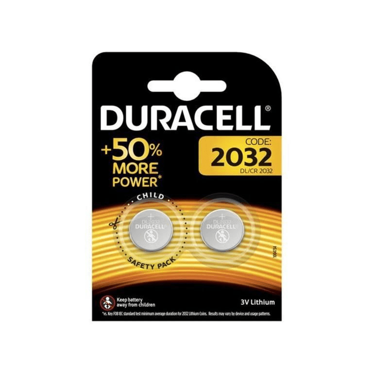 Duracell 2032 2 x 3V Lithium Coin Batteries 10-pack 803923
