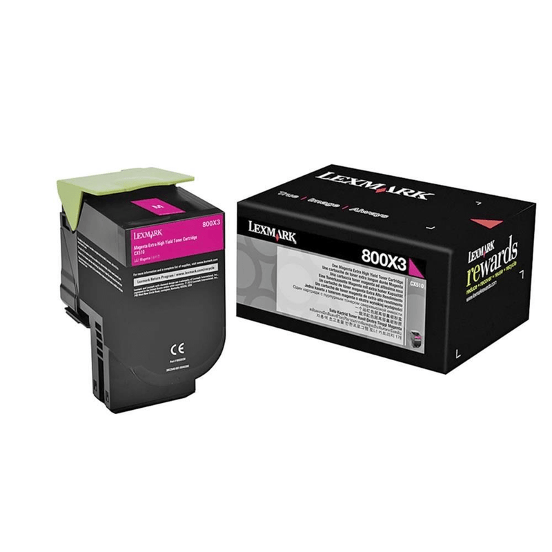 Lexmark 80C0X30 Magenta Toner Cartridge 4,000 Pages Original Single-pack