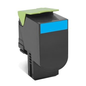 Lexmark 80C8XC0 Cyan Toner Cartridge 4,000 Pages Original Single-pack