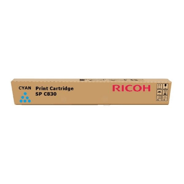 Ricoh SP C830dn and C831dn Cyan Toner Cartridge 15,000 Pages Original 821188 Single-pack