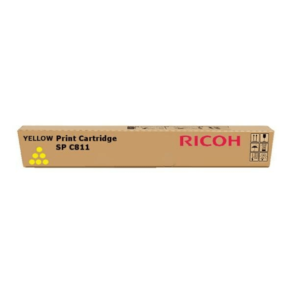 Ricoh Type SP C811 Yellow Toner Cartridge 15,000 Pages Original 821218 Single-pack