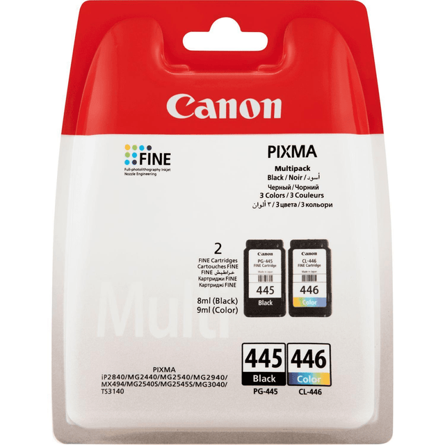 Canon PG-445 Black and CL-446 Colour Multi-pack