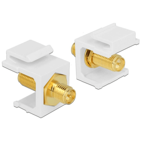 Delock Keystone Module RP-SMA Female to RP-SMA Female White 86356