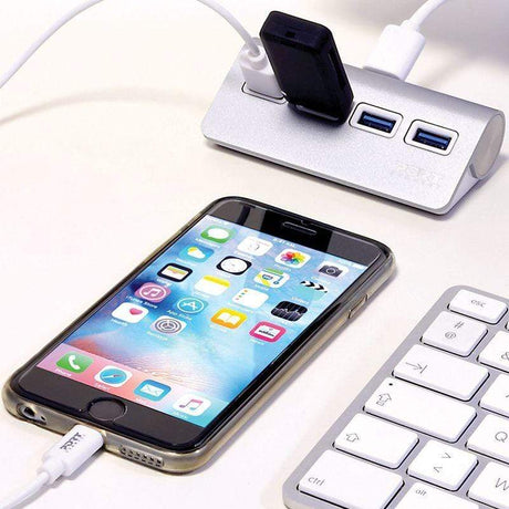 Port Designs 900121 interface hub USB 3.2 Gen 1 (3.1 Gen 1) Type-A 5000 Mbit/s Gray