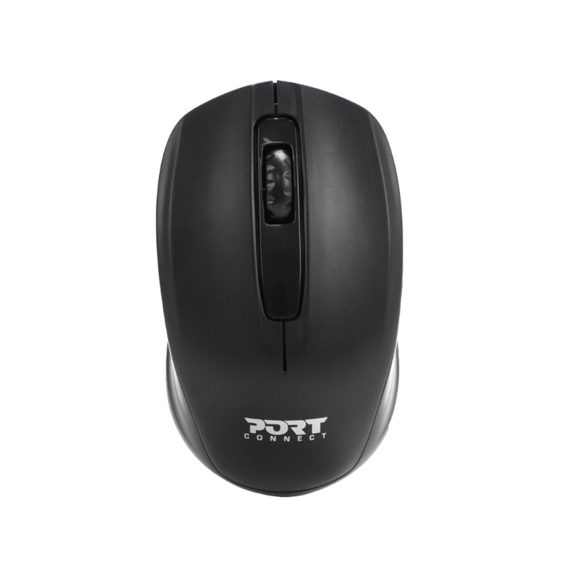 Port Connect Wireless 1000DPI  Mouse Black 900508