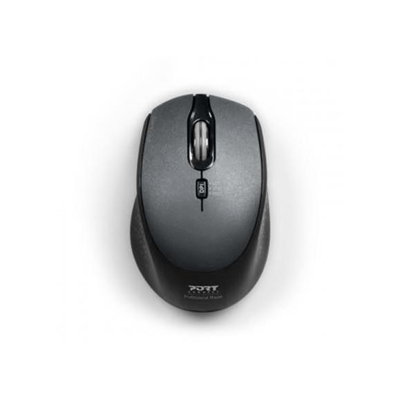 Port Designs 900713 Mouse Ambidextrous RF Wireless+USB Type-C 1600dpi