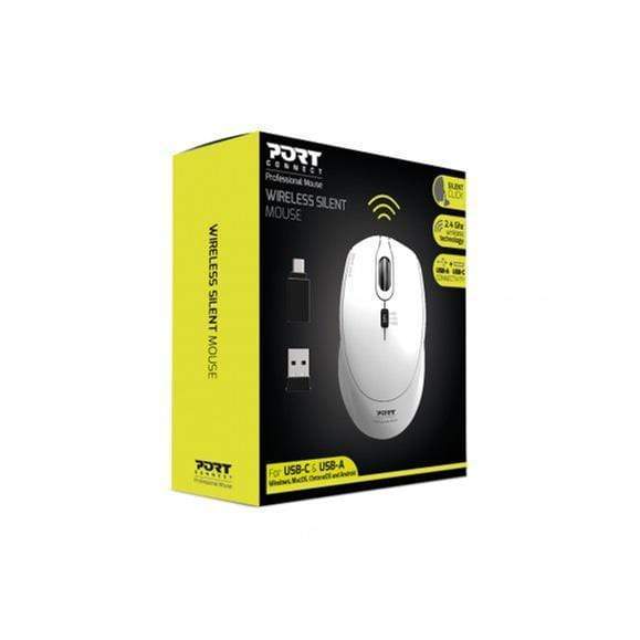 Port Designs 900714 Mouse Ambidextrous RF Wireless+USB Type-C 1600dpi