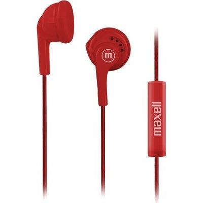 Maxell EB-MIC Earphones with Microphone - Red 90845700-EB-MIC-R