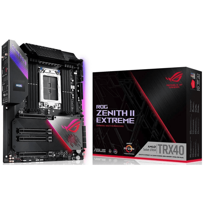 ASUS ROG Zenith II Extreme AMD Socket sTRX4 Extended ATX Wi-Fi 6 Motherboard 90MB12C0-M0EAY0