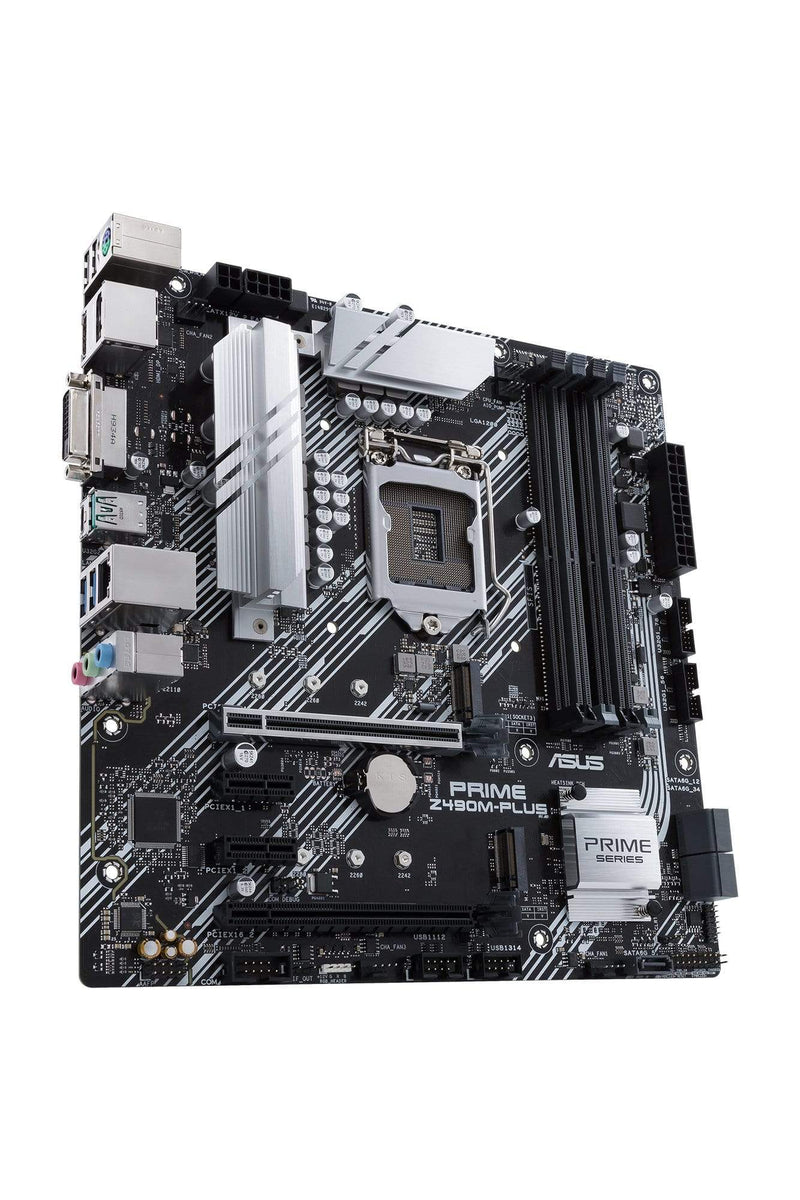 ASUS PRIME Z490M-PLUS Intel LGA 1200 Micro ATX Motherboard 90MB12W0-M0EAY0