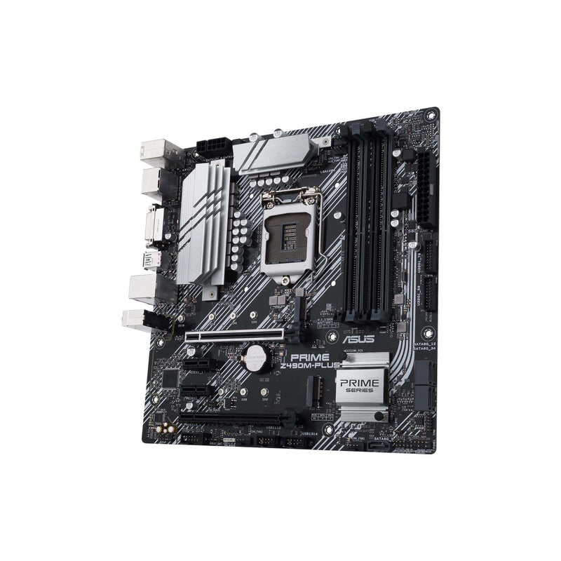 ASUS PRIME Z490M-PLUS Intel LGA 1200 Micro ATX Motherboard 90MB12W0-M0EAY0