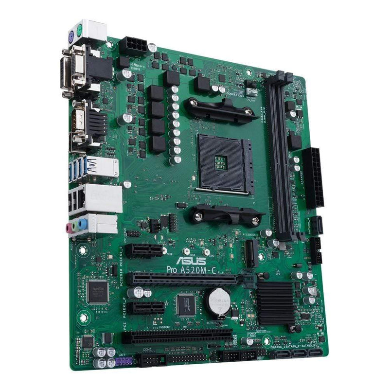 ASUS Pro A520M-C/CSM AMD A520 Socket AM4 Micro ATX Motherboard 90MB1550-M0EAYC