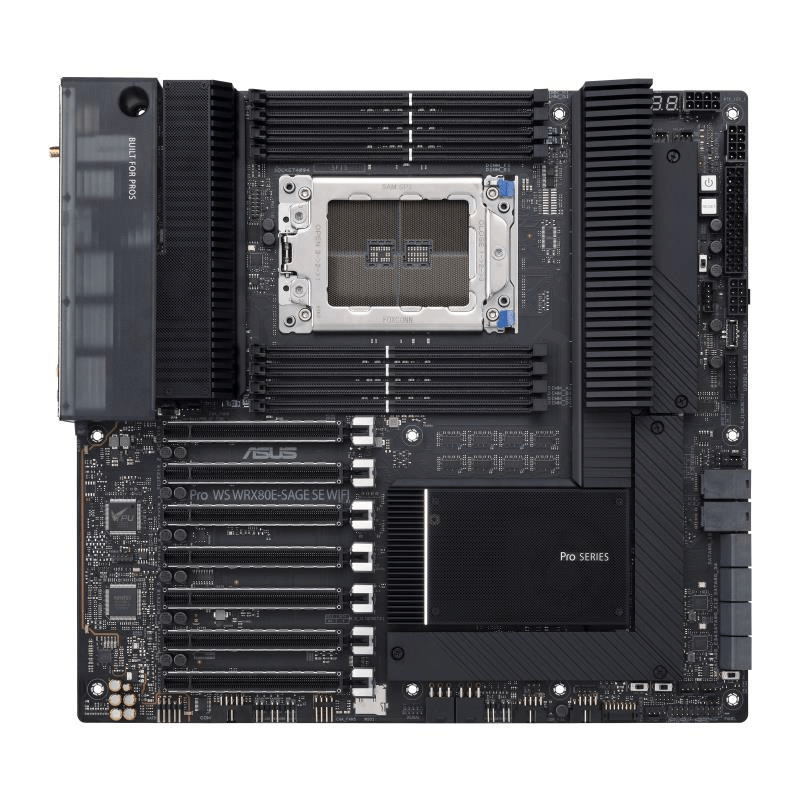 ASUS WRX80E-SAGE SE WiFi AMD WRX80 Socket SP3 Extended ATX Motherboard 90MB1590-M0EAY0