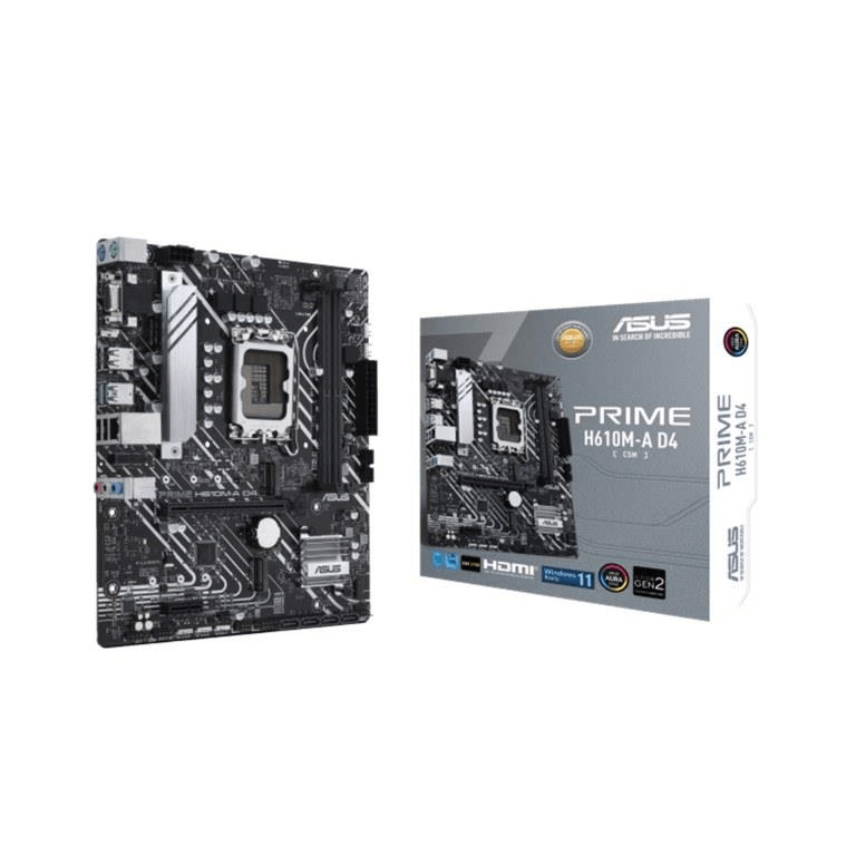 Asus PRIME H610M-A D4-CSM Intel LGA1700 Socket mATX Motherboard 90MB19P0-M0EAYC