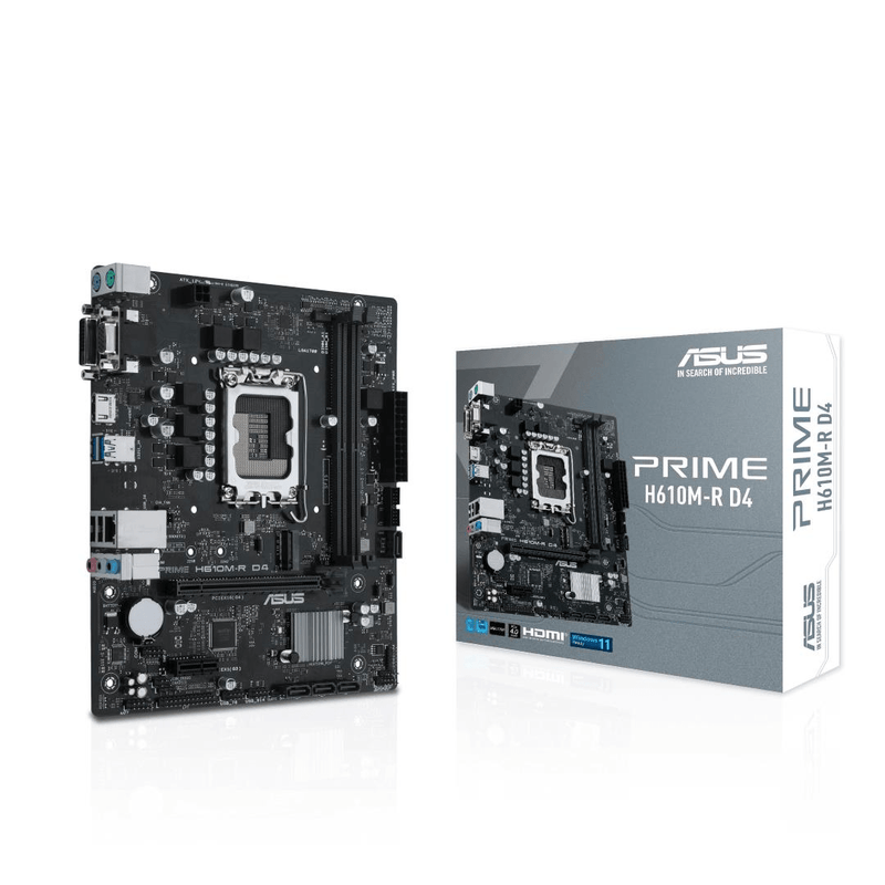 Asus Prime H610M-R D4 Intel LGA 1700 micro ATX Motherboard 90MB1B40-M0ECY0