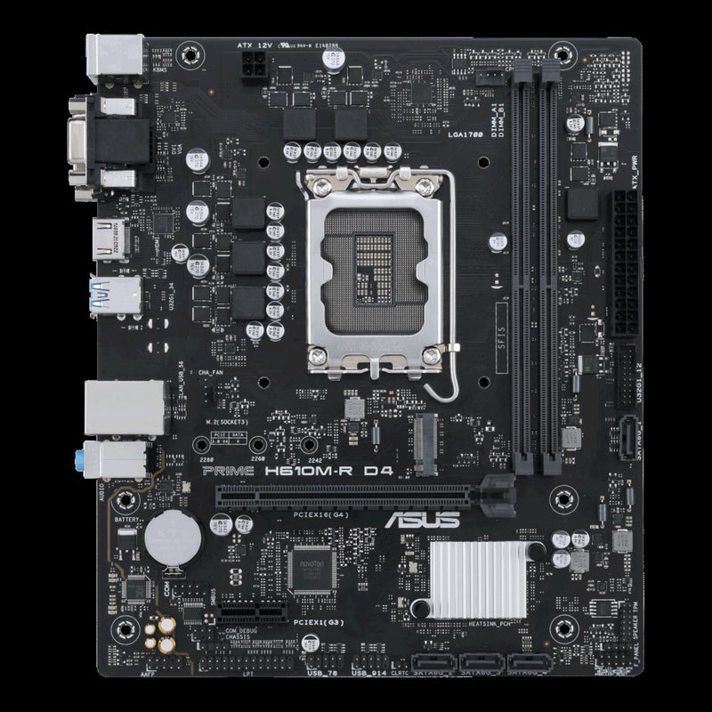 Asus Prime H610M-R D4 Intel LGA 1700 micro ATX Motherboard 90MB1B40-M0ECY0