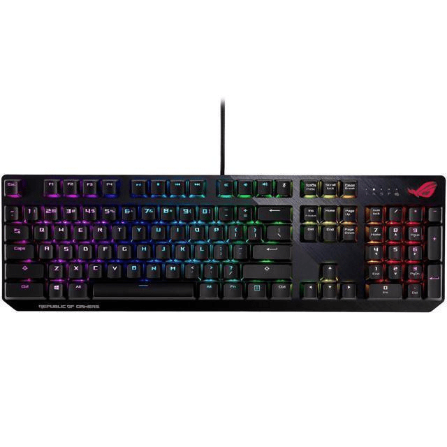 ASUS ROG Strix Scope RGB Cherry MX Red Mechanical Gaming Keyboard Black 90MP0180-B0UA00