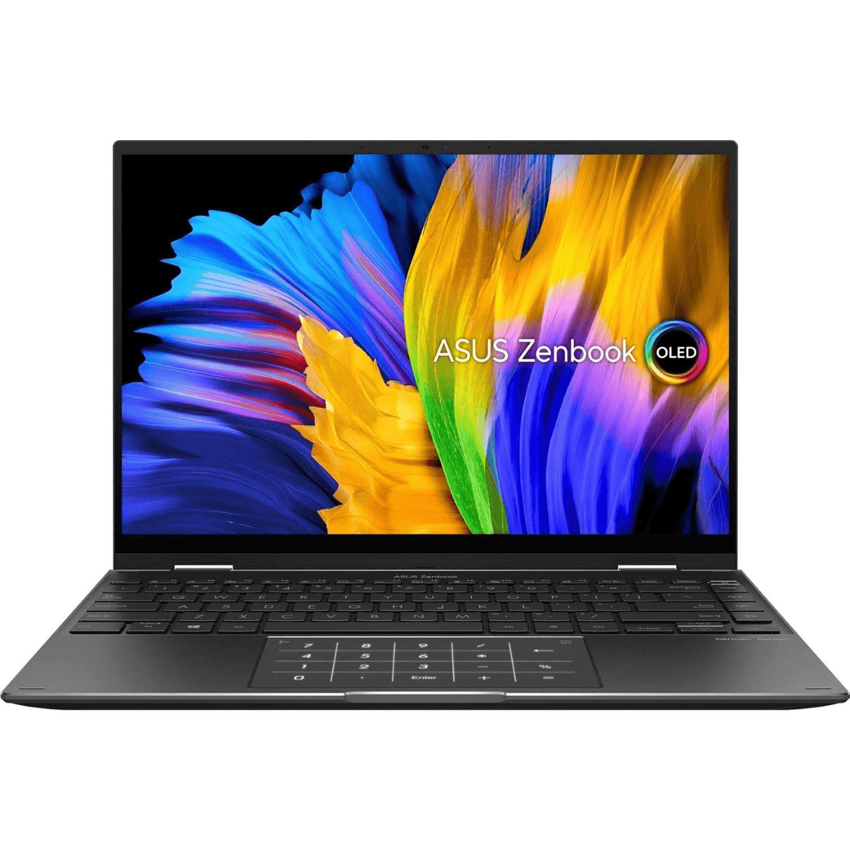 Asus ZenBook 14 Flip UN5401 OLED 14-inch WQXGA+ 2-in-1 Laptop - AMD Ryzen 7 6800H 1TB SSD 16GB RAM Win 11 Home Black 90NB0XP1-M005W0