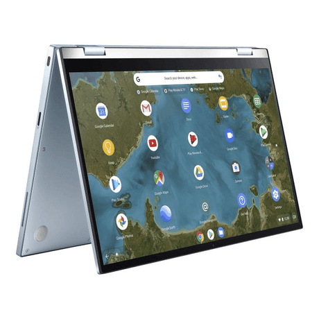 ASUS Chromebook Flip C433 14-inch FHD 2 in 1 Laptop - Intel Core M3-8100Y 32G eMMC 8GB RAM Silver Chrome OS 90NX02G1-M02860