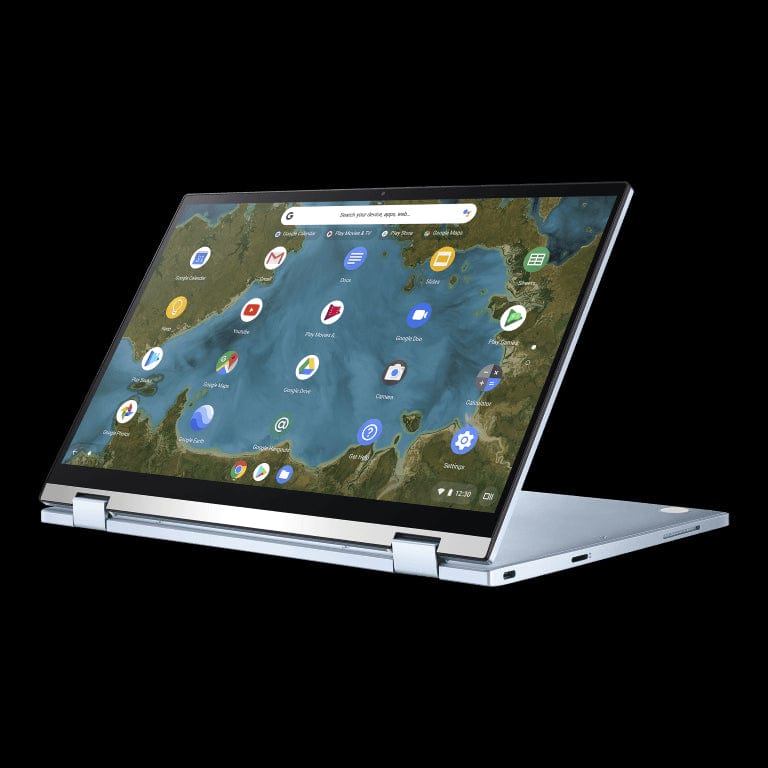 ASUS Chromebook Flip C433 14-inch FHD 2 in 1 Laptop - Intel Core M3-8100Y 32G eMMC 8GB RAM Silver Chrome OS 90NX02G1-M02860