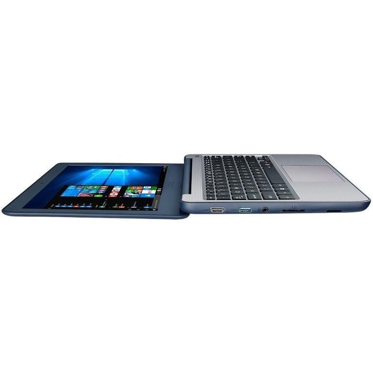 ASUS W202NA 11.6-inch HD Laptop - Intel Celeron N3350 64GB eMMC 4GB RAM Dark Blue Win 10 Home 90NX0FU1-M01350