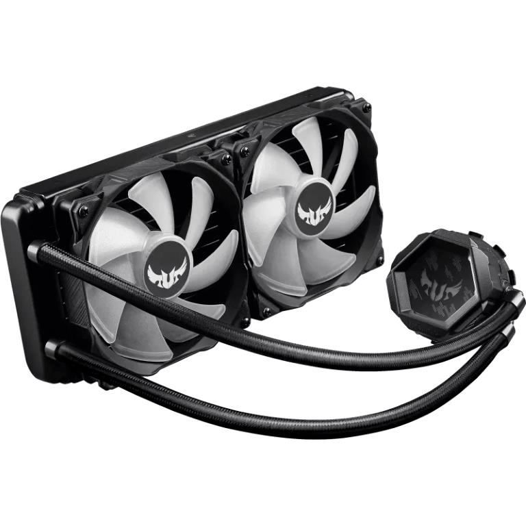 ASUS TUF Gaming LC 240 RGB AIO Liquid CPU COOLER With Aura Sync and 120MM Radiator Fans 90RC0091-M0UAY0