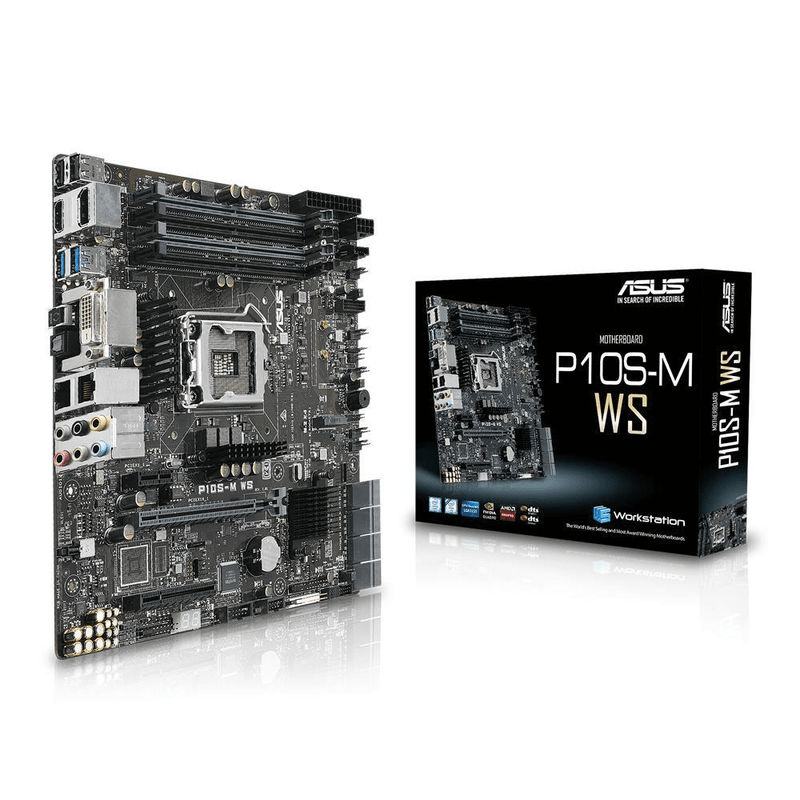ASUS P10S-M WS Intel C236 LGA 1151 (Socket H4) micro ATX Motherboard 90SB05Q0-M0EAY0