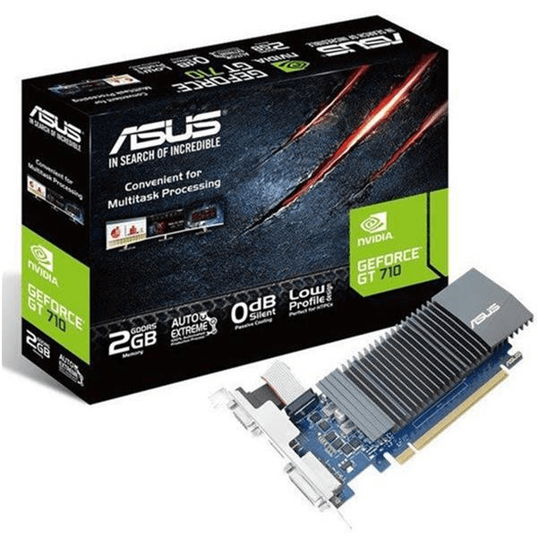 ASUS Nvidia GeForce GT 710 90YV0AL3-M0NA00 Graphics Card - GT710 GT710-SL-2GD5 2GB GDDR5