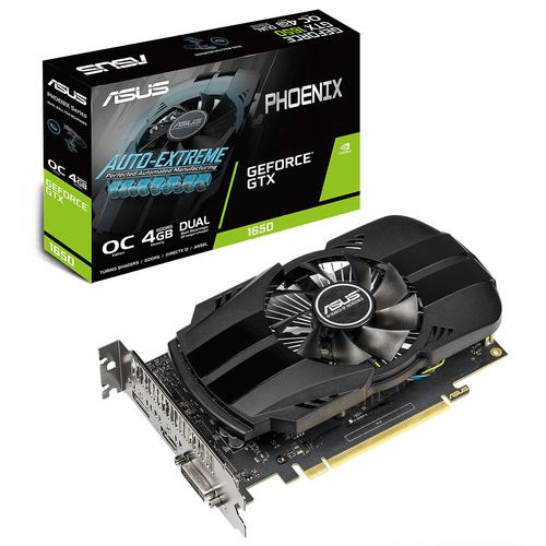 ASUS Phoenix Nvidia GeForce GTX 1650 4GB GDDR5 Graphics Card 90YV0CV0-M0NA00