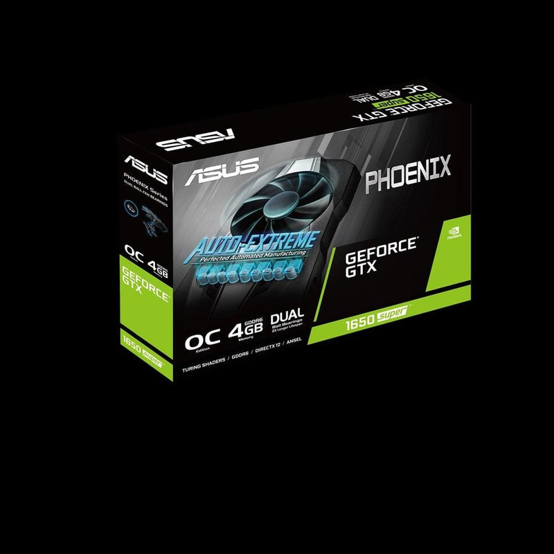 ASUS Nvidia GeForce GTX 1650 SUPER 90YV0E40-M0NA00 Graphics Card - GTX1650 SUPER Phoenix PH-GTX1650 SUPERS-O4G 4GB GDDR6