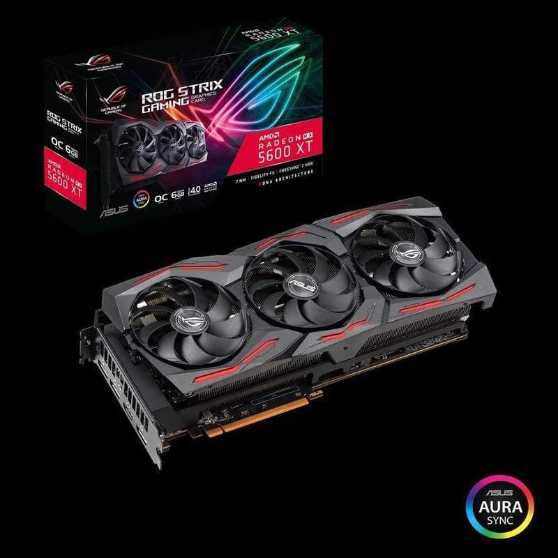 ASUS AMD Radeon RX 5600 XT 90YV0EB0-M0NA00 Graphics Card - RX5600 XT ROG-STRIX-RX5600 XTXT-O6G-Gaming 6GB GDDR6
