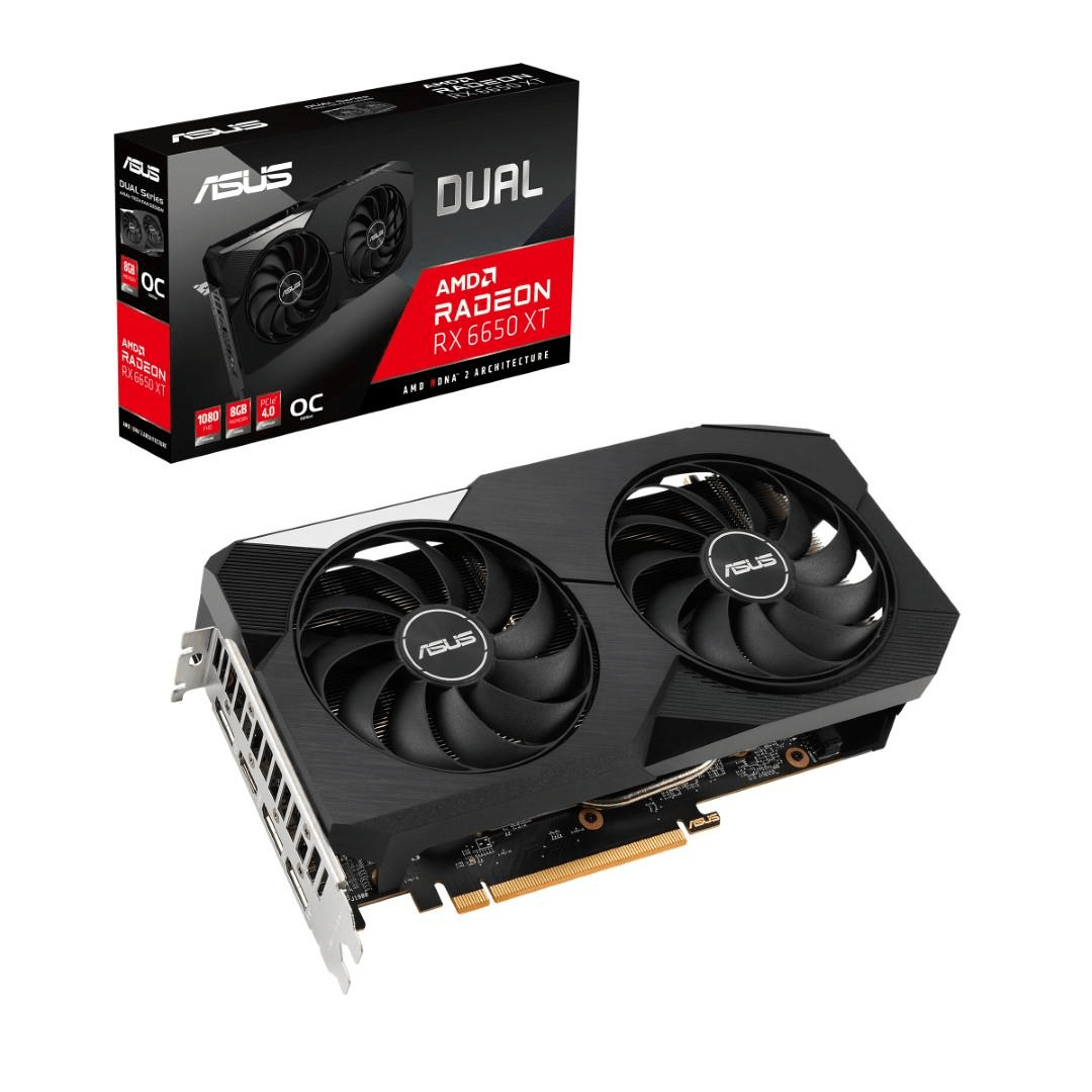 Asus Dual AMD Radeon RX 6650 XT 8GB GDDR6 Graphics Card 90YV0HL0-M0NA00