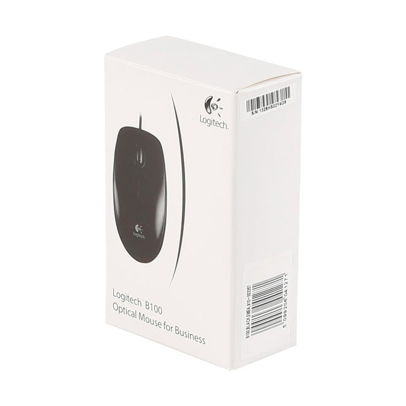 Logitech Business B100 Optical USB Mouse Ambidextrous 910-003357