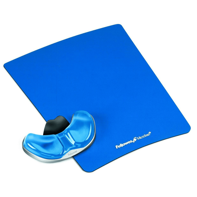 Fellowes Health-V Crystal Gliding Palm Support Blue