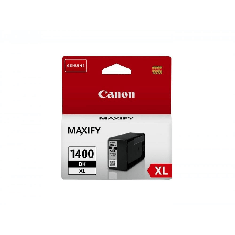 Canon PGI-1400XLBK Black High Yield Printer Ink Cartridge Original 9185B001 Single-pack