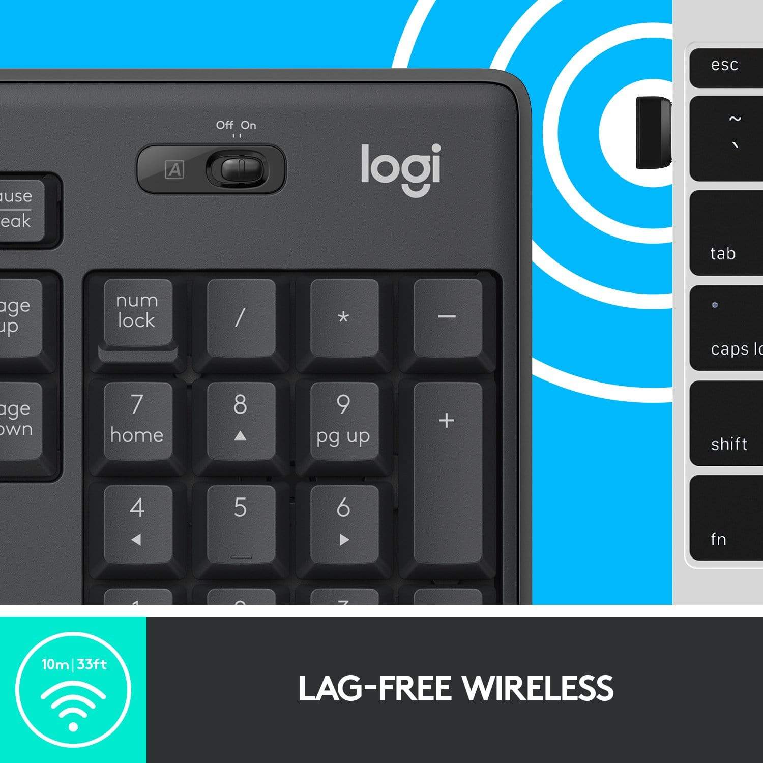 Logitech MK295 Silent Wireless Combo - Graphite 920-009800 – FirstShop