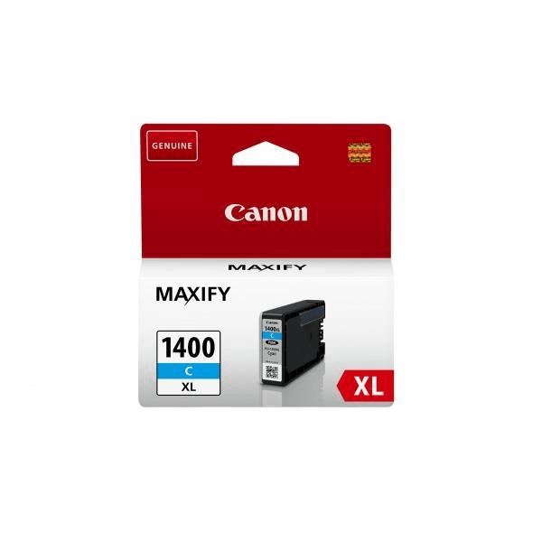 Canon PGI-1400XLC Cyan High Yield Printer Ink Cartridge Original 9202B001 Single-pack