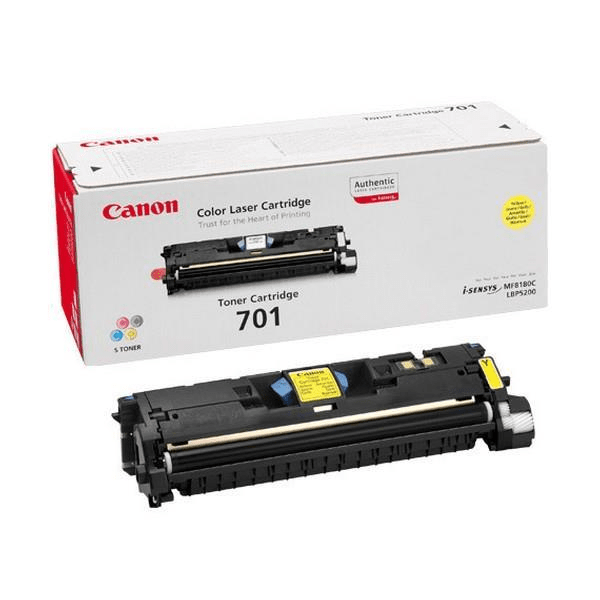 Canon 701 Y Yellow Toner Cartridge 4,000 Pages Original 9284A003 Single-pack