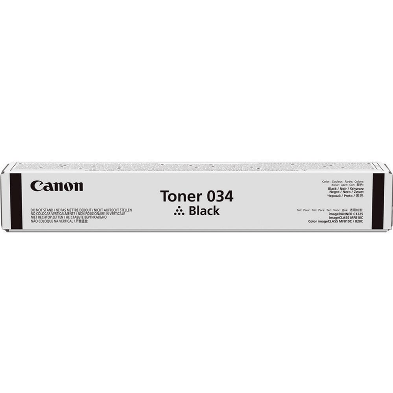 Canon 034 Black Toner Cartridge 12,000 Pages Original 9454B001 Single-pack