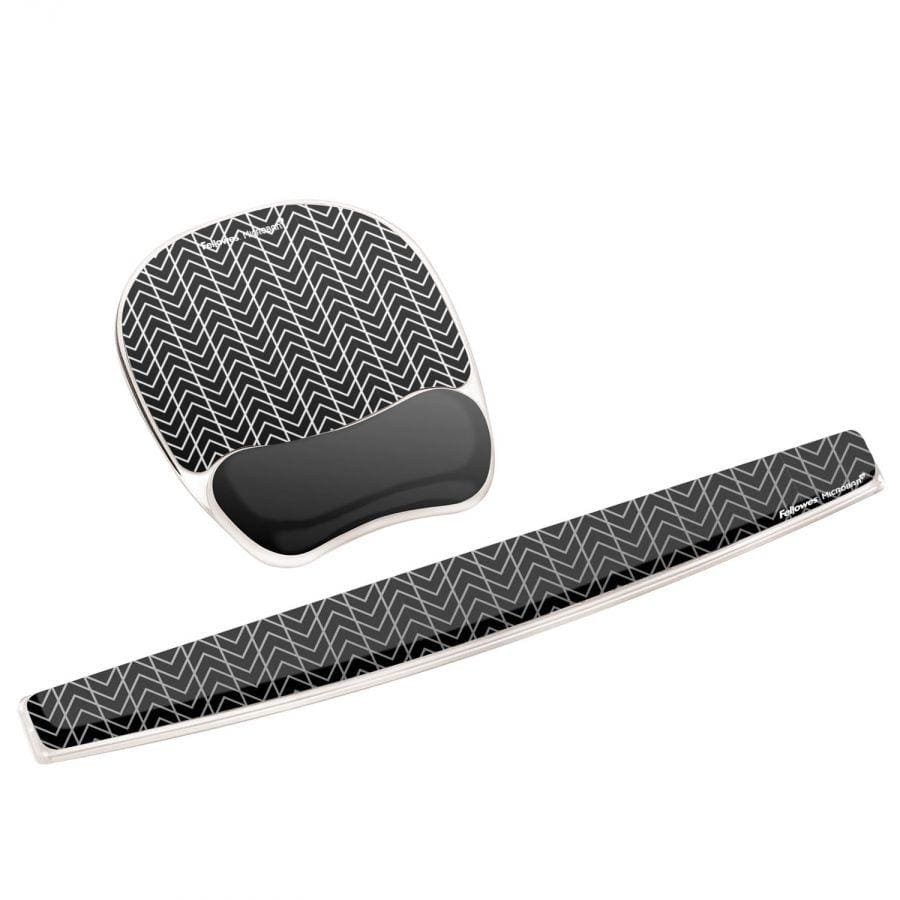 Fellowes 9653401 mouse pad Black, White