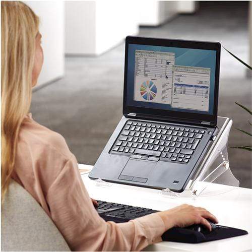 Fellowes Clarity Notebook Stand Transparent 15-inch