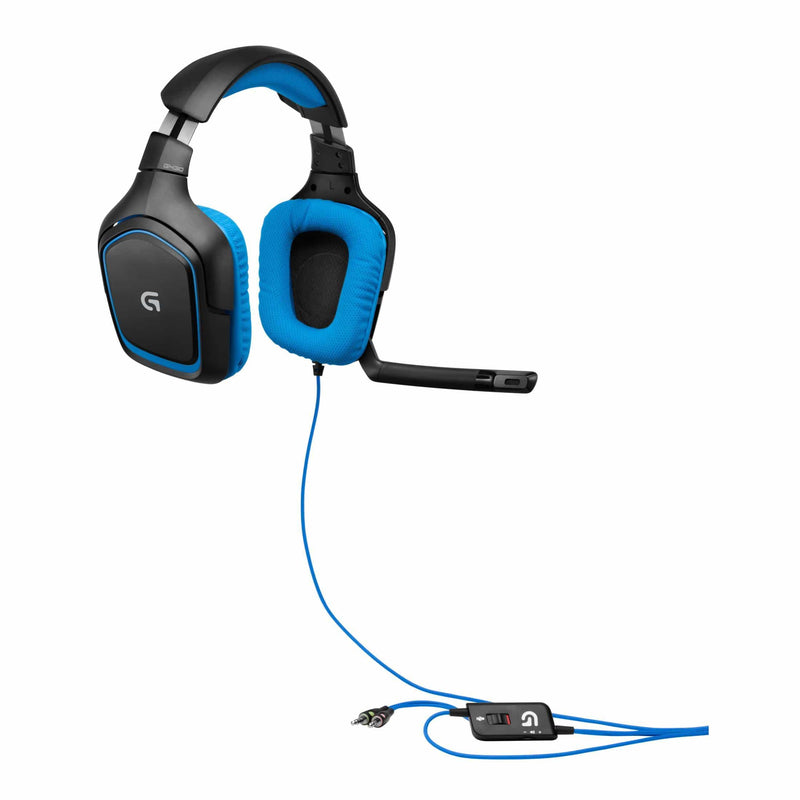 Logitech G430 Headphone Black and Blue 981-000537