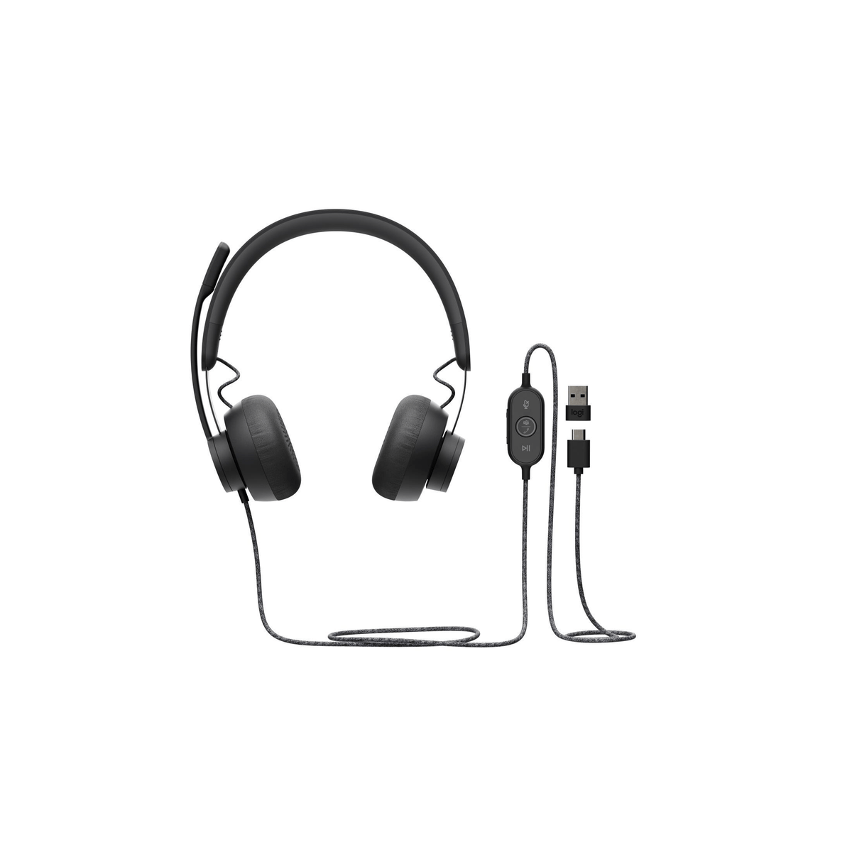 Logitech Zone Wired Teams Headphone Black 981-000870 – FirstShop