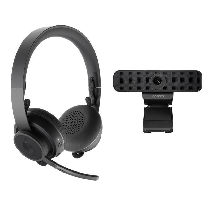 Logitech Personal Video Collaboration Kit - Zone Wireless Bluetooth Headset and C925E Webcam 991-000311