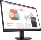 HP P24v G4 60.5 cm (23.8") 1920 x 1080 pixels Full HD Black