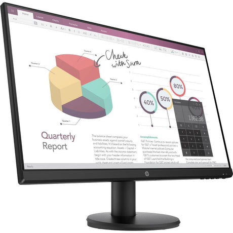 HP P-Series P24v G4 23.8-inch 1920 x 1080p FHD 16:9 60Hz 5ms IPS Monitor 9TT78AS